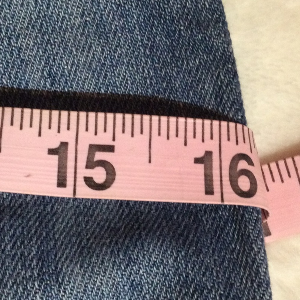 Candies Blue Denim Pencil Skirt with Flair - Picture 10 of 13